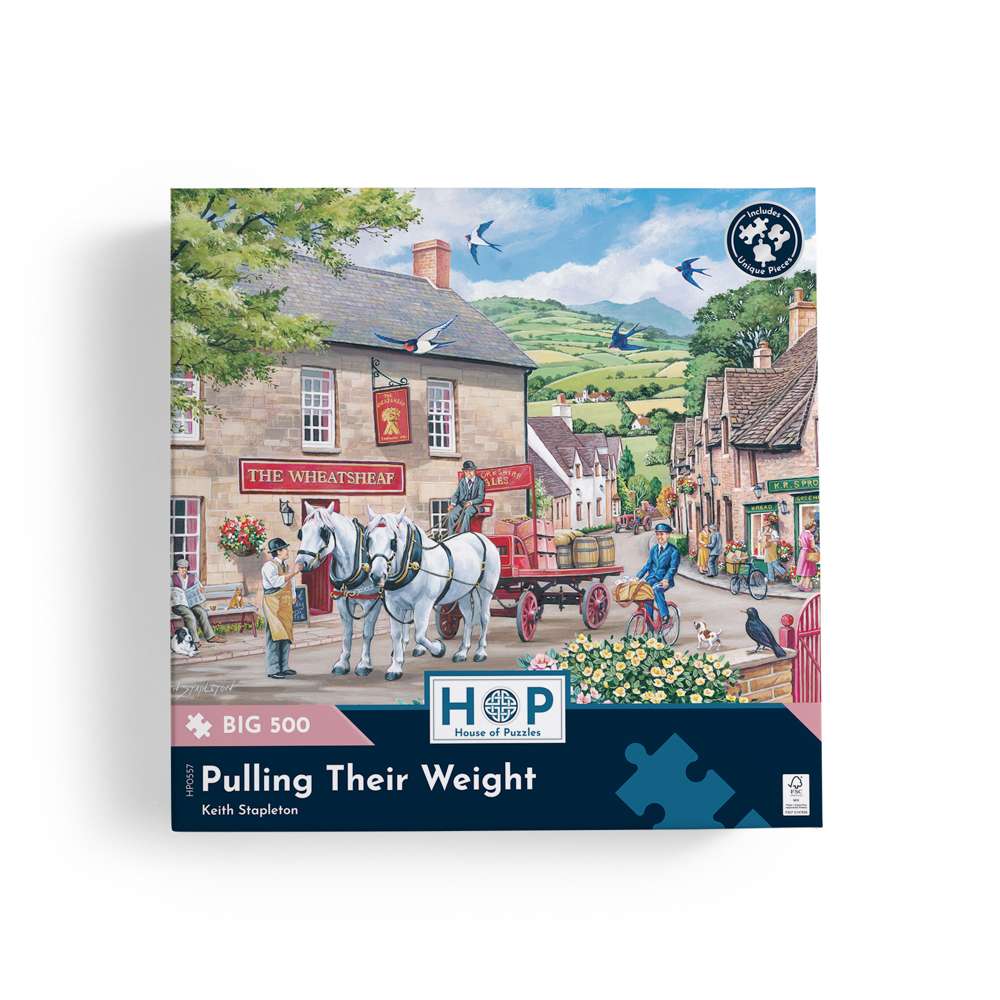 Pulling Their Weight - BIG 500 Piece Jigsaw Puzzle
