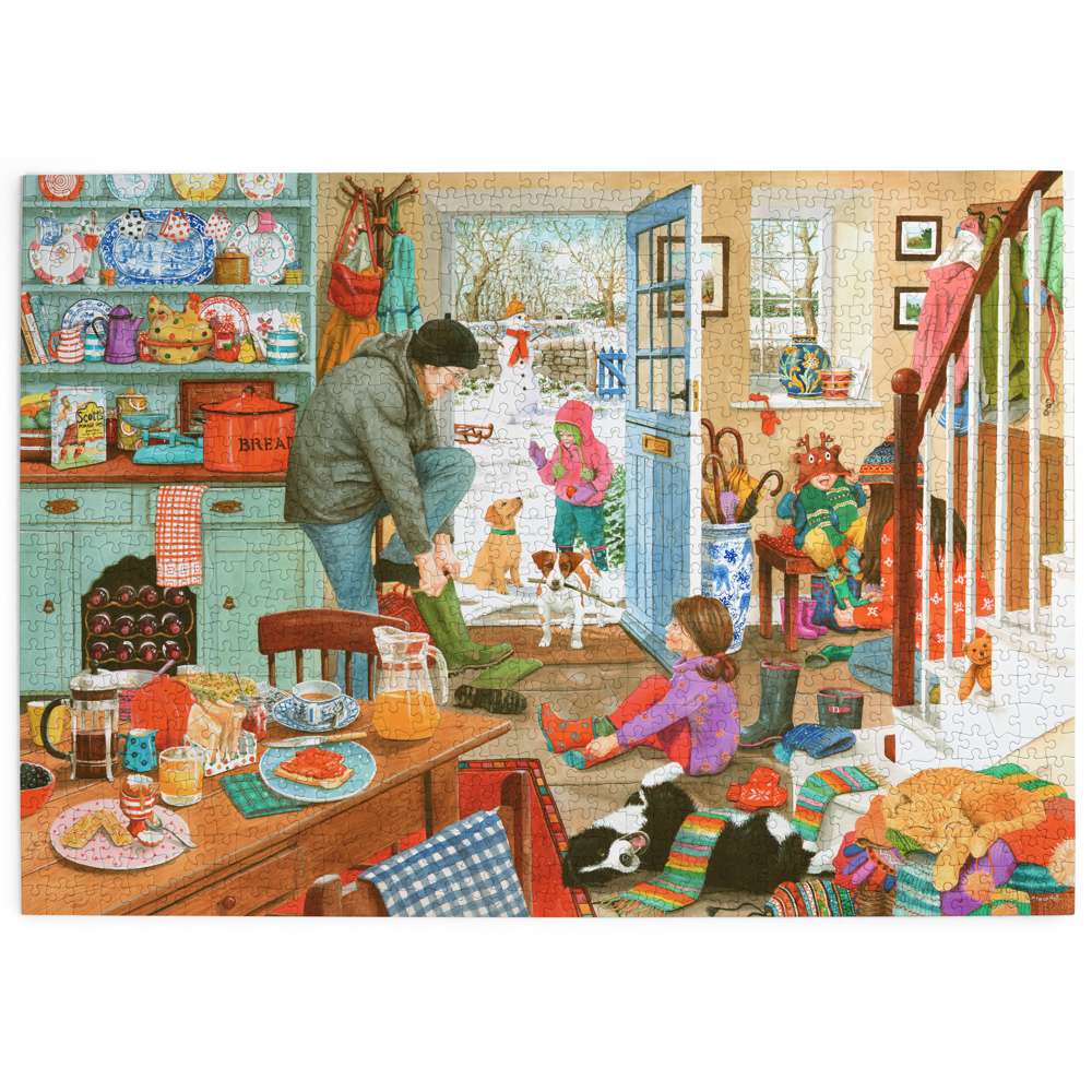 Woolly Hats & Wellies - 1000 Piece Jigsaw Puzzle