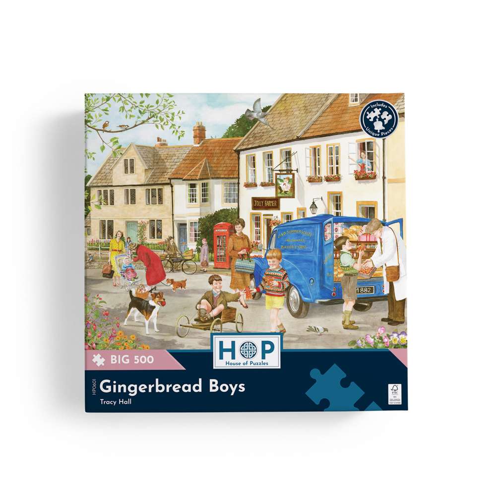 Gingerbread Boys - BIG 500 Piece Jigsaw Puzzle
