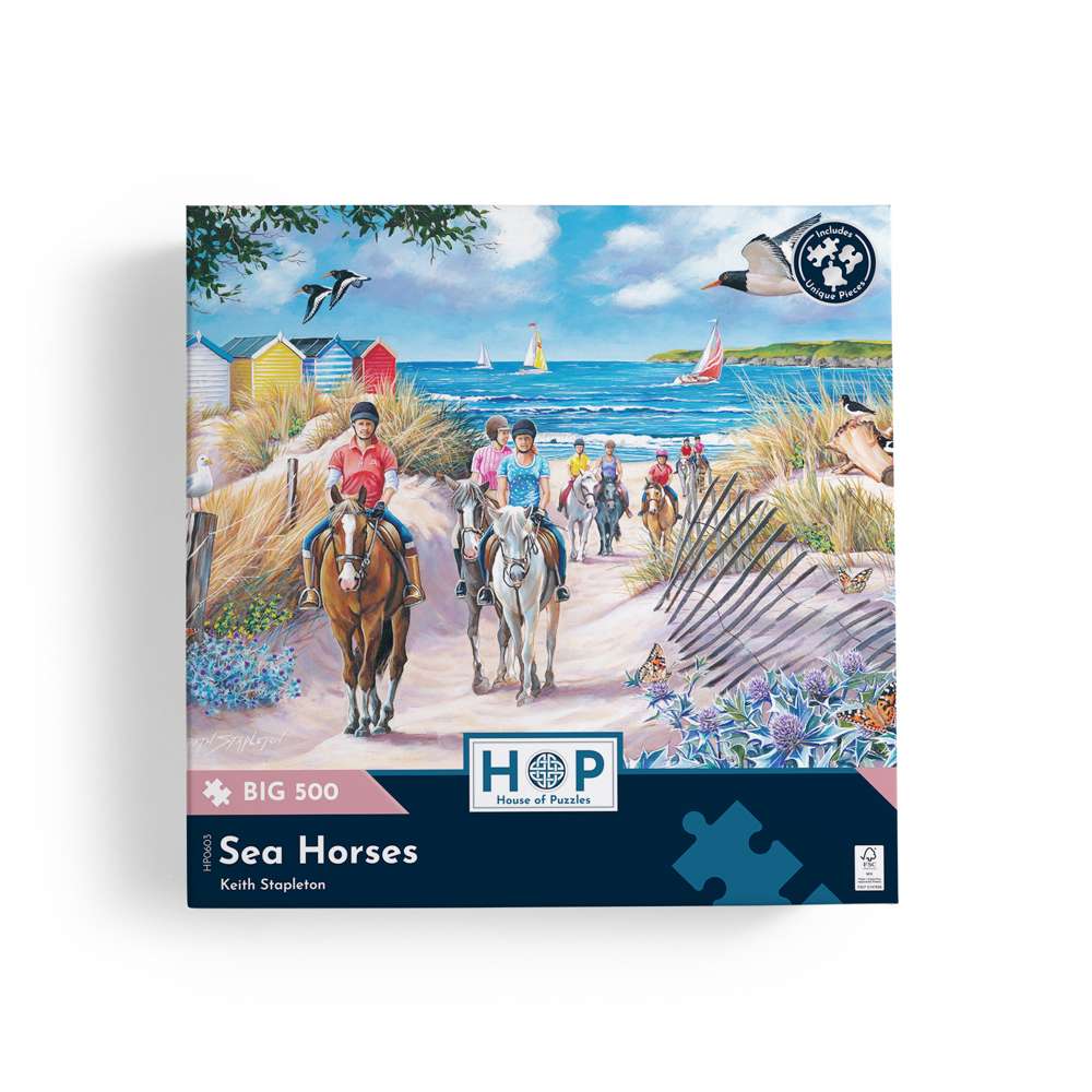 Sea Horses - BIG 500 Piece Jigsaw Puzzle