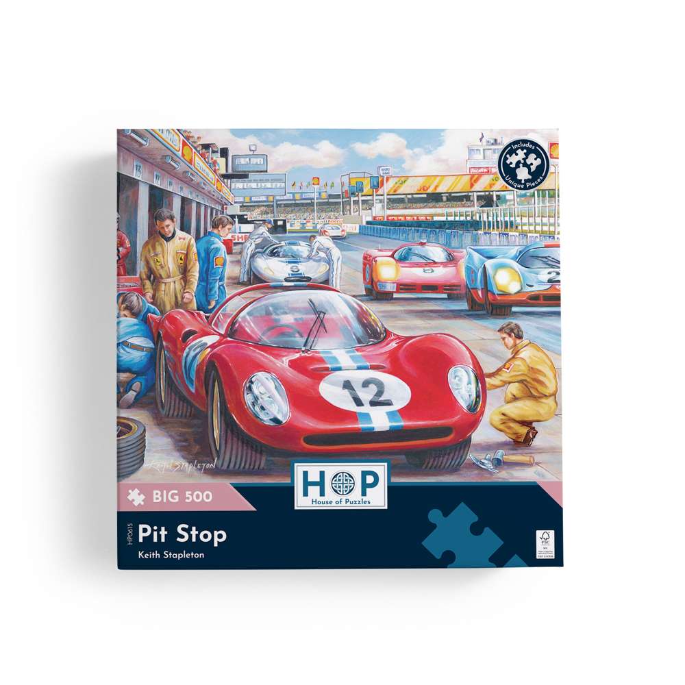 Pit Stop - BIG 500 Piece Jigsaw Puzzle