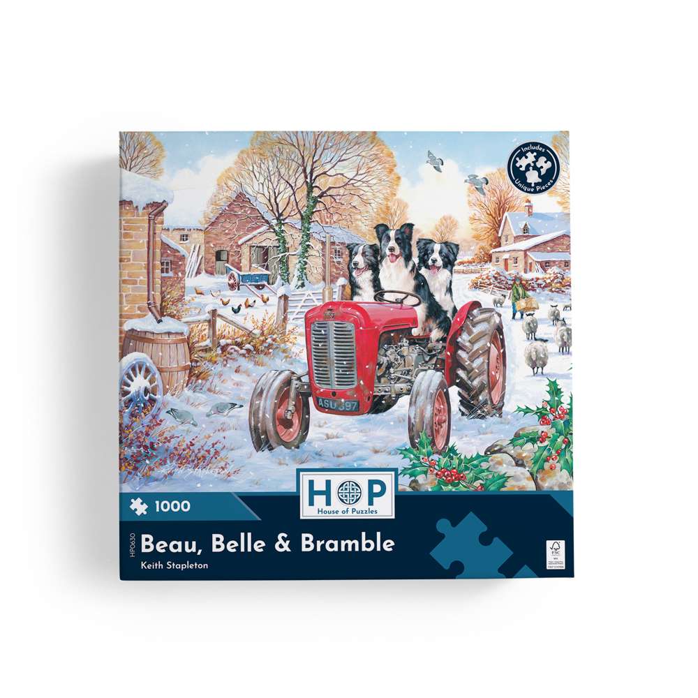 Beau, Belle & Bramble - 1000 Piece Jigsaw Puzzle