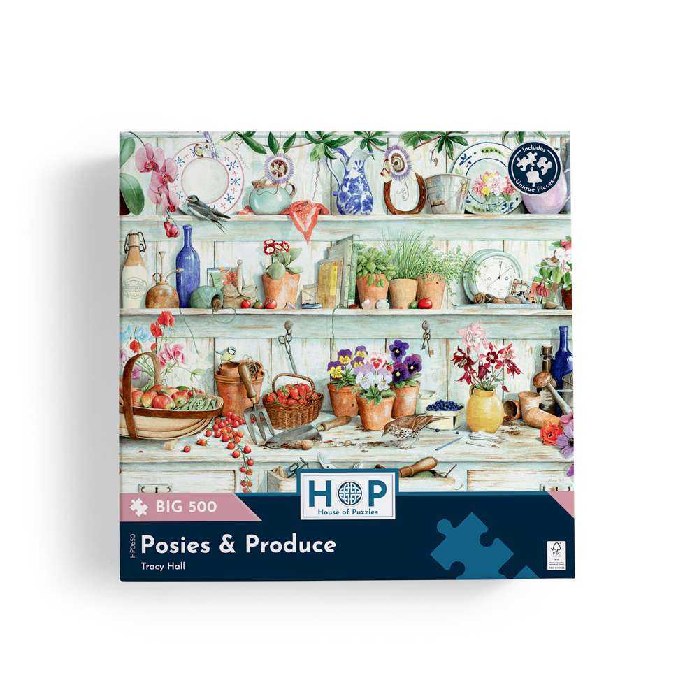 Posies & Produce - BIG 500 Piece Jigsaw Puzzle