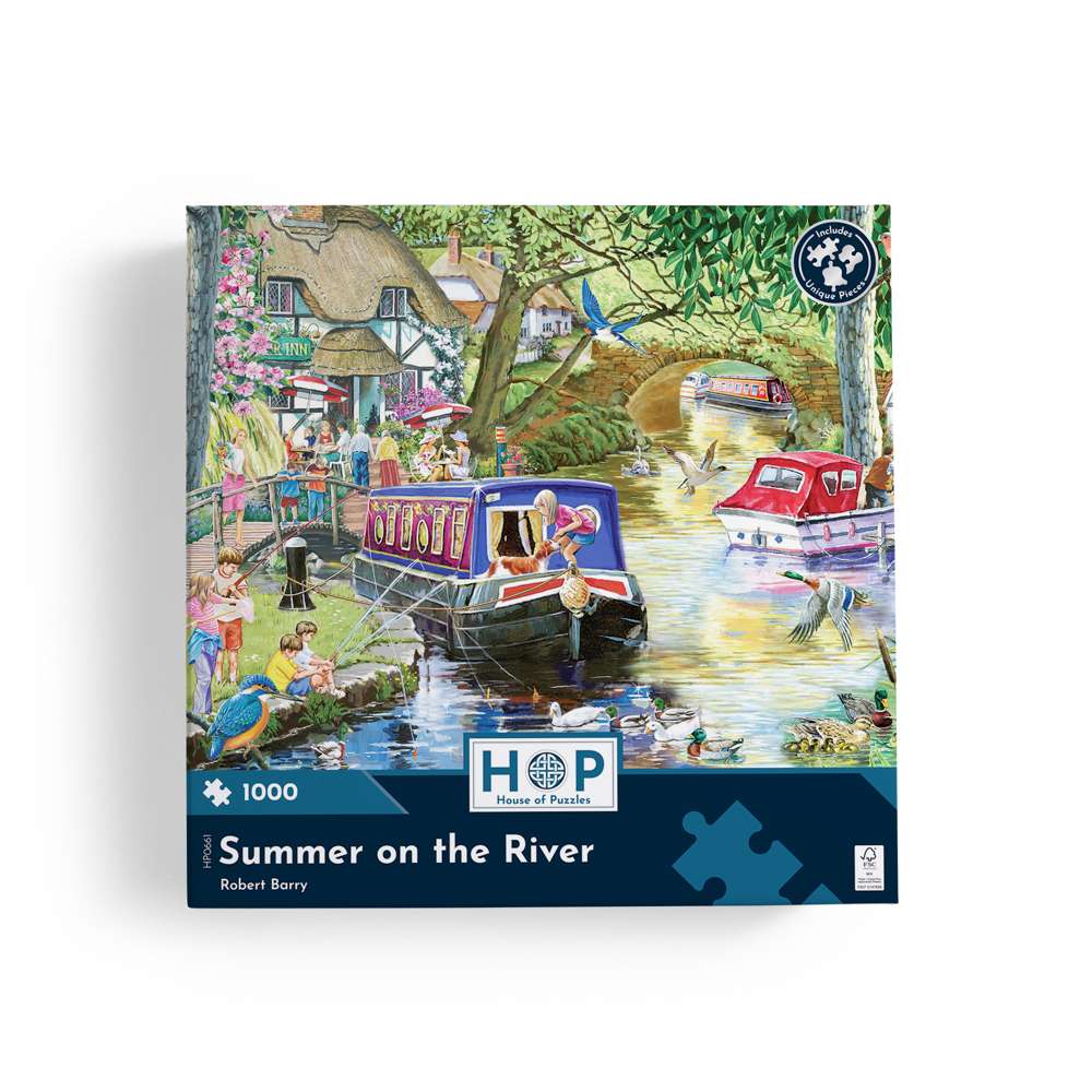 Summer on the River - 1000 Piece Jigsaw Puzzle