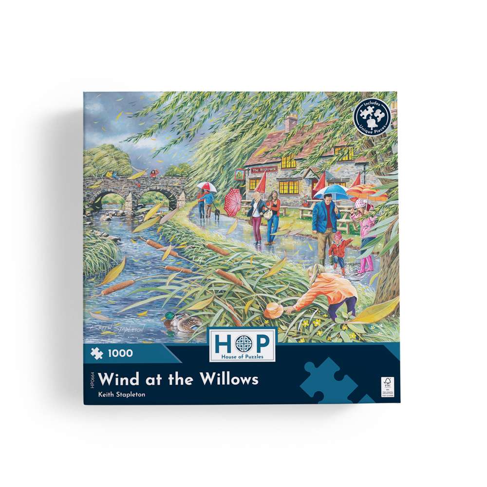 Wind at the Willows - 1000 Piece Jigsaw Puzzle
