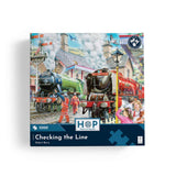Checking the Line 1000 Piece Puzzle
