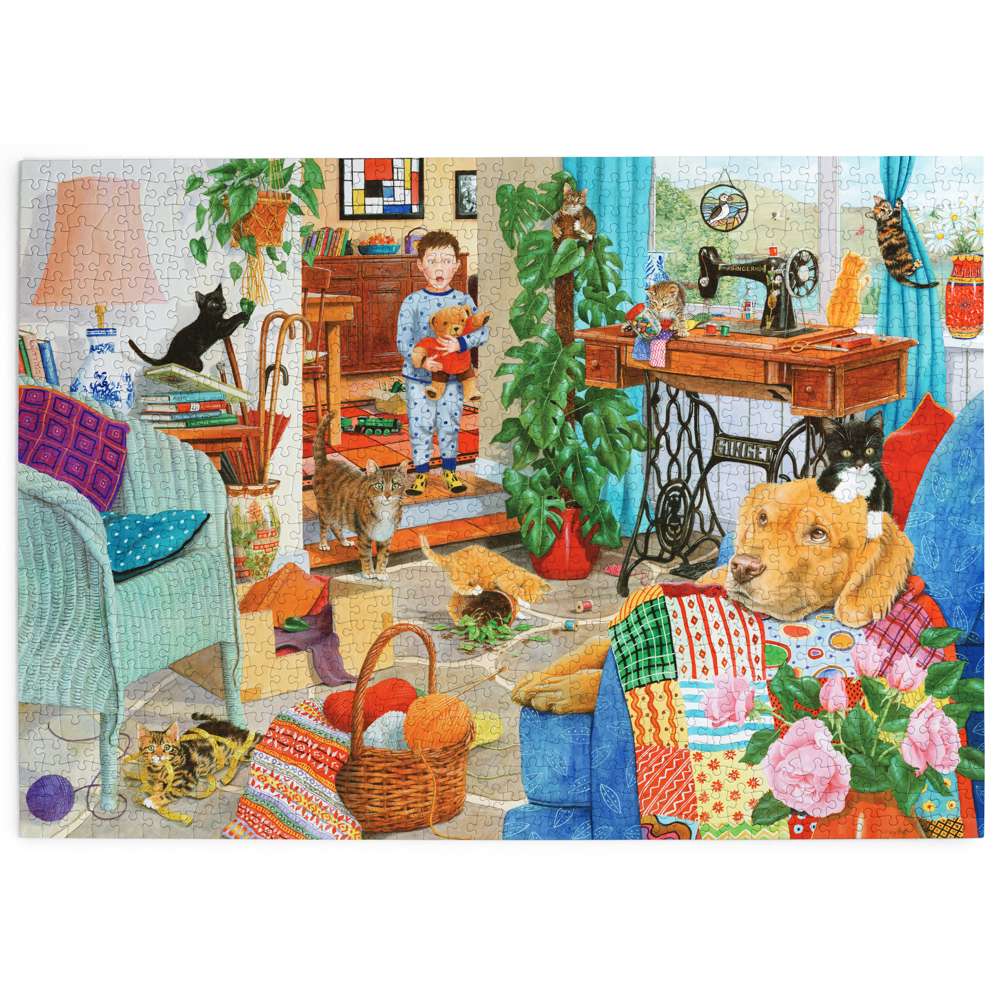 Kitten Chaos 1000 Piece Puzzle