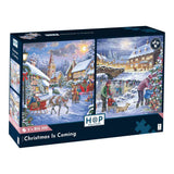 Christmas Is Coming - 2 x BIG 500 Piece