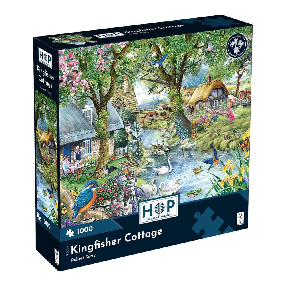 Kingfisher Cottage 1000 Piece Puzzle