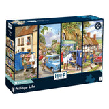 4 x 500 - Village Life 500 Piece Puzzle
