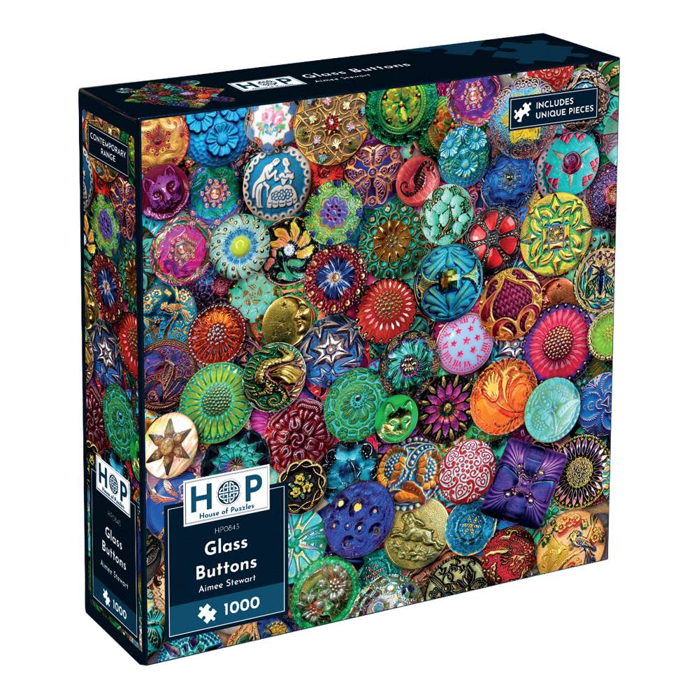 Glass Buttons 1000 Piece Puzzle