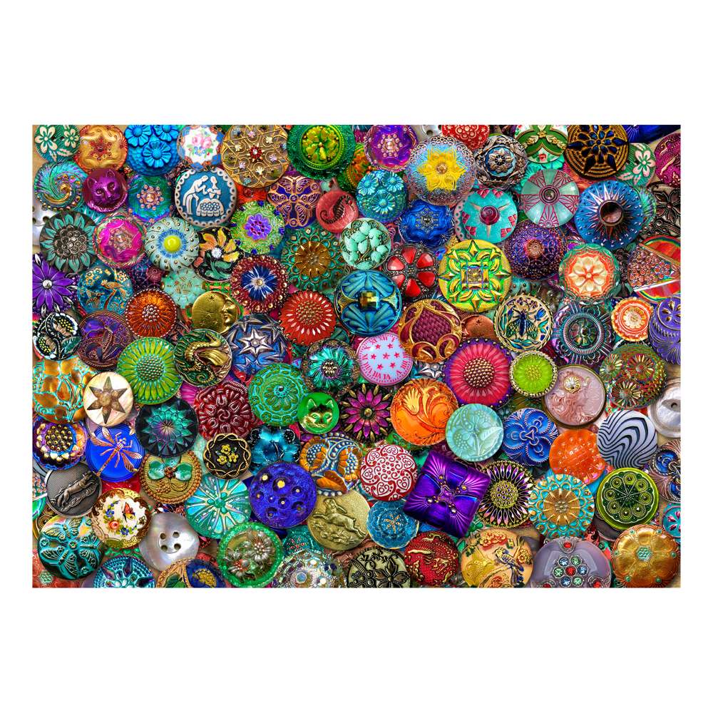 Glass Buttons 1000 Piece Puzzle