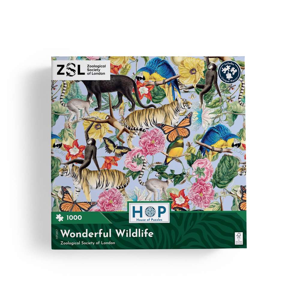 ZSL Wonderful Wildlife 1000 Piece Puzzle