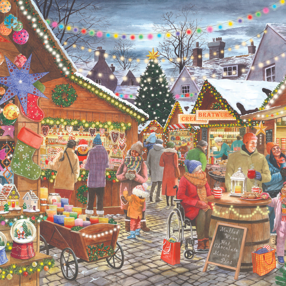 Christmas Market 1000 Piece Puzzle