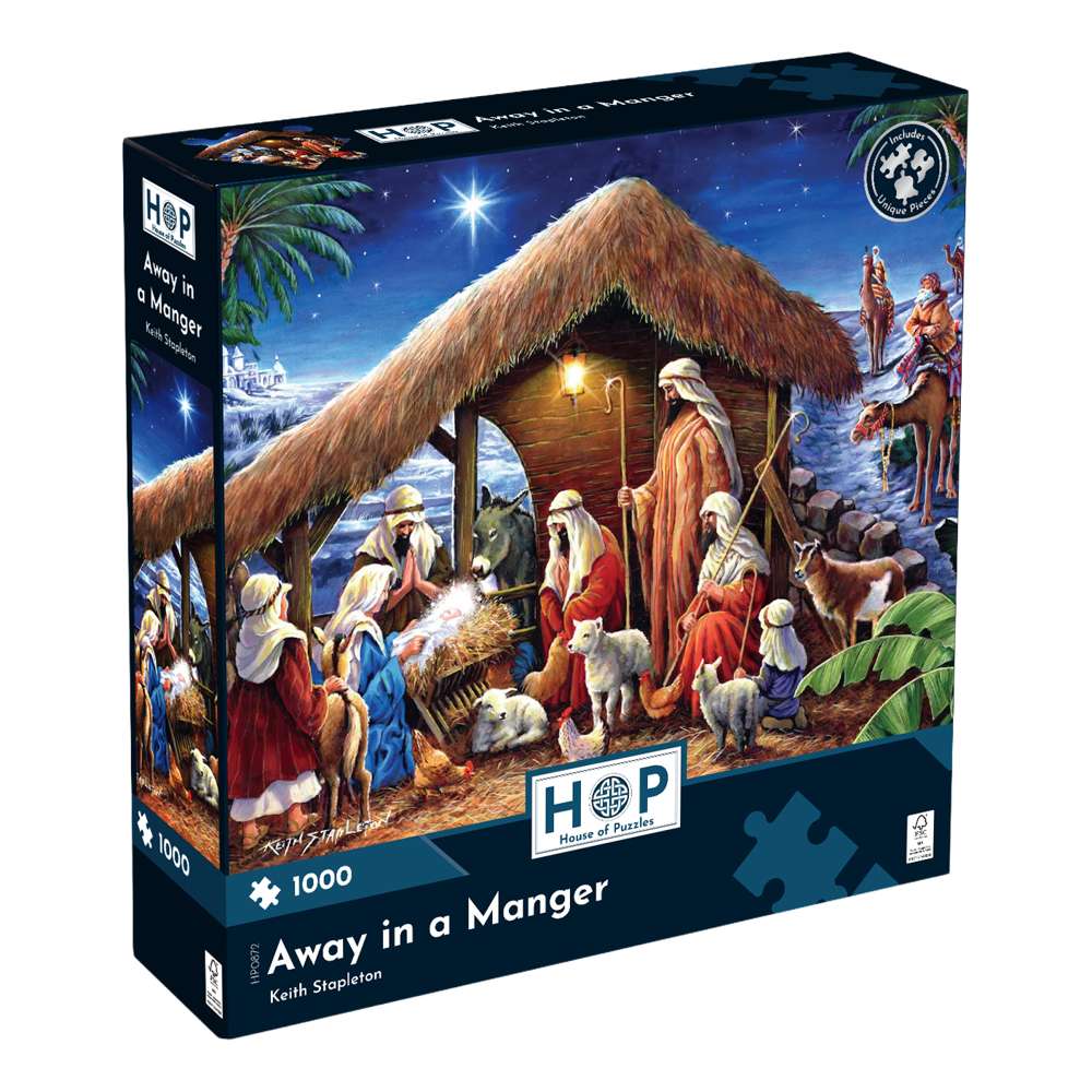 Away in a Manger 1000 Piece Puzzle