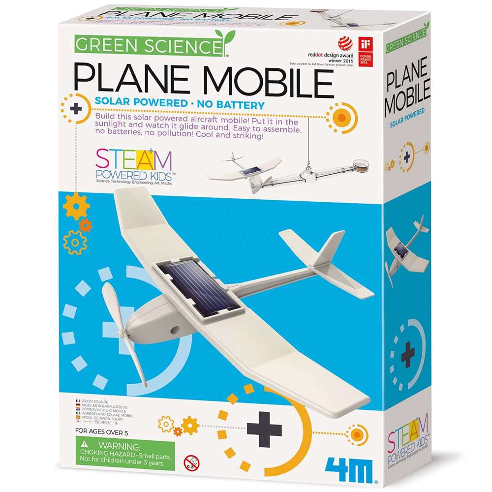 4M Green Science Plane Mobile STEM Learning Kit