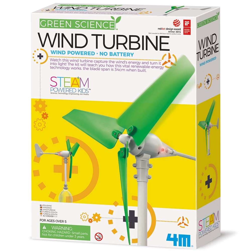 4M Green Science Wind Turbine STEM Learning Kit
