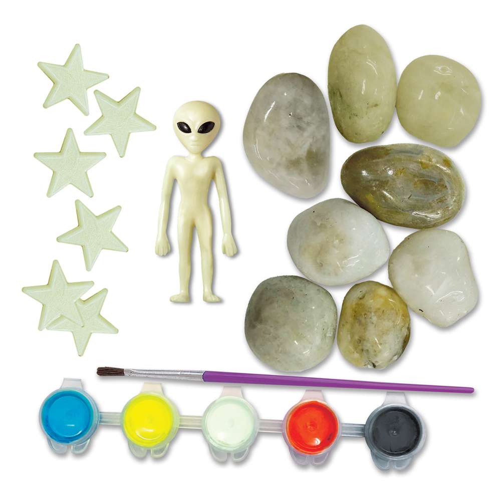 KidzMaker - Glow In The Dark - Space Rock Painting