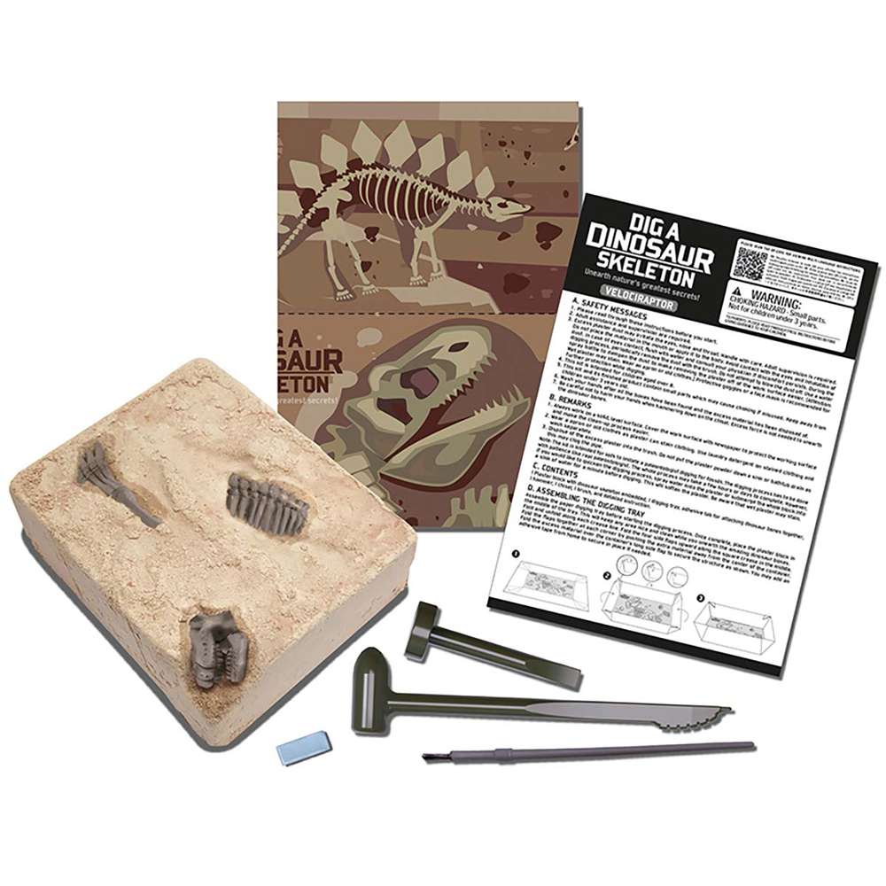 KidzLabs - Dig a Dinosaur Skeleton - Velociraptor