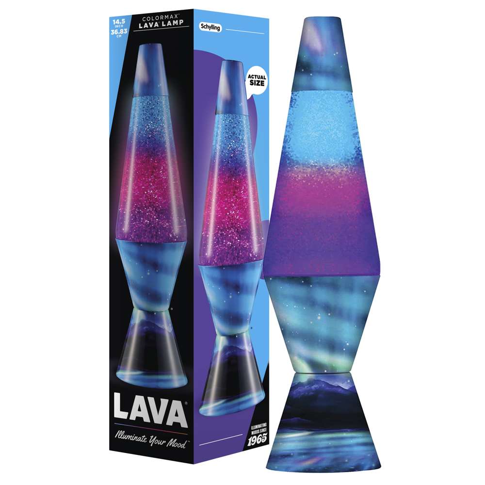 14.5" Northern Lights LAVA Lamp (Purple/Blue)