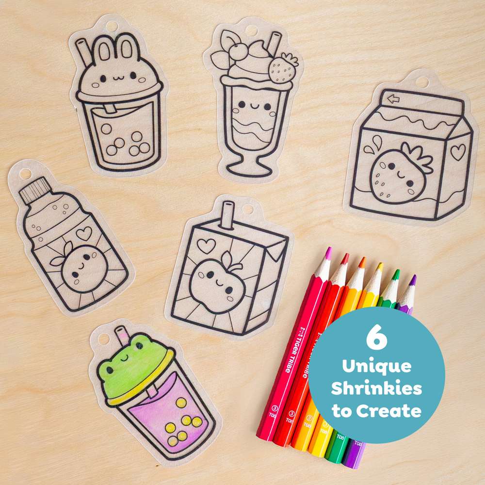 Shrinkorama - Charm Bracelet - Kawaii Drinks