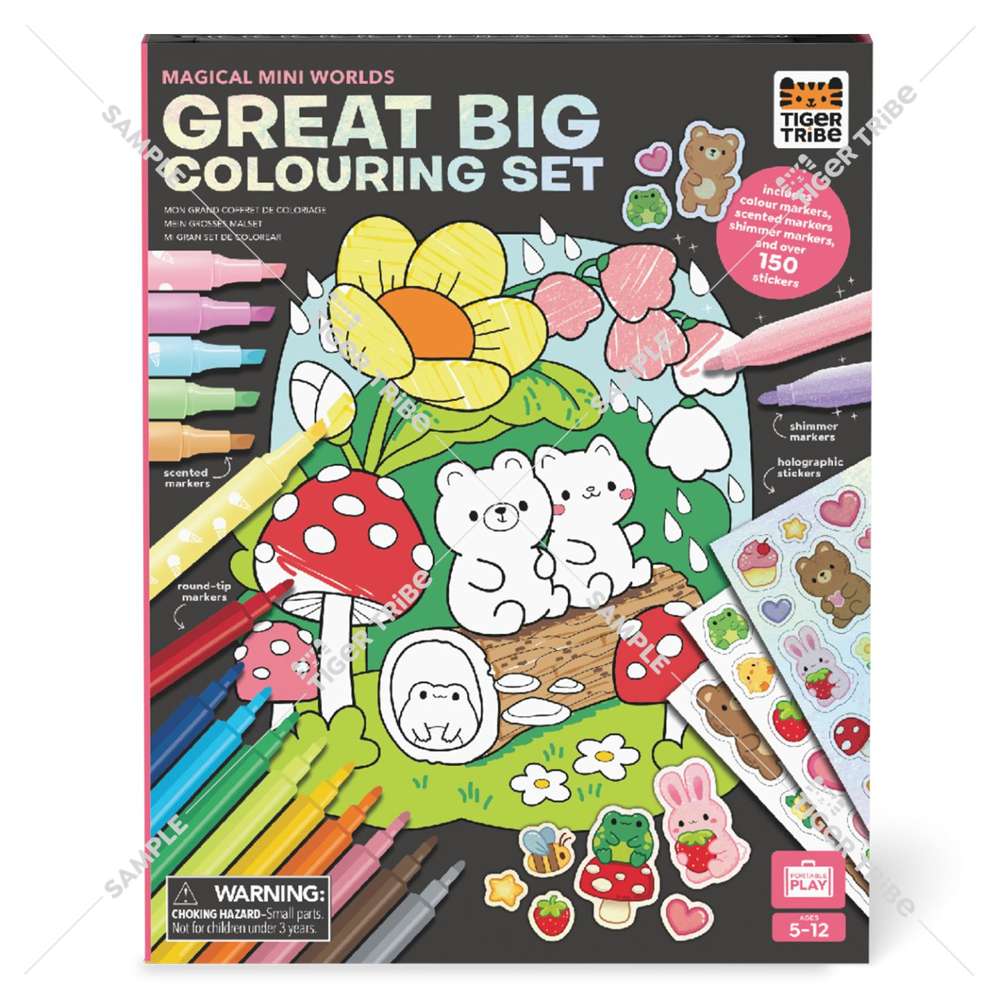 Great Big Colouring Set - Magical Mini Worlds