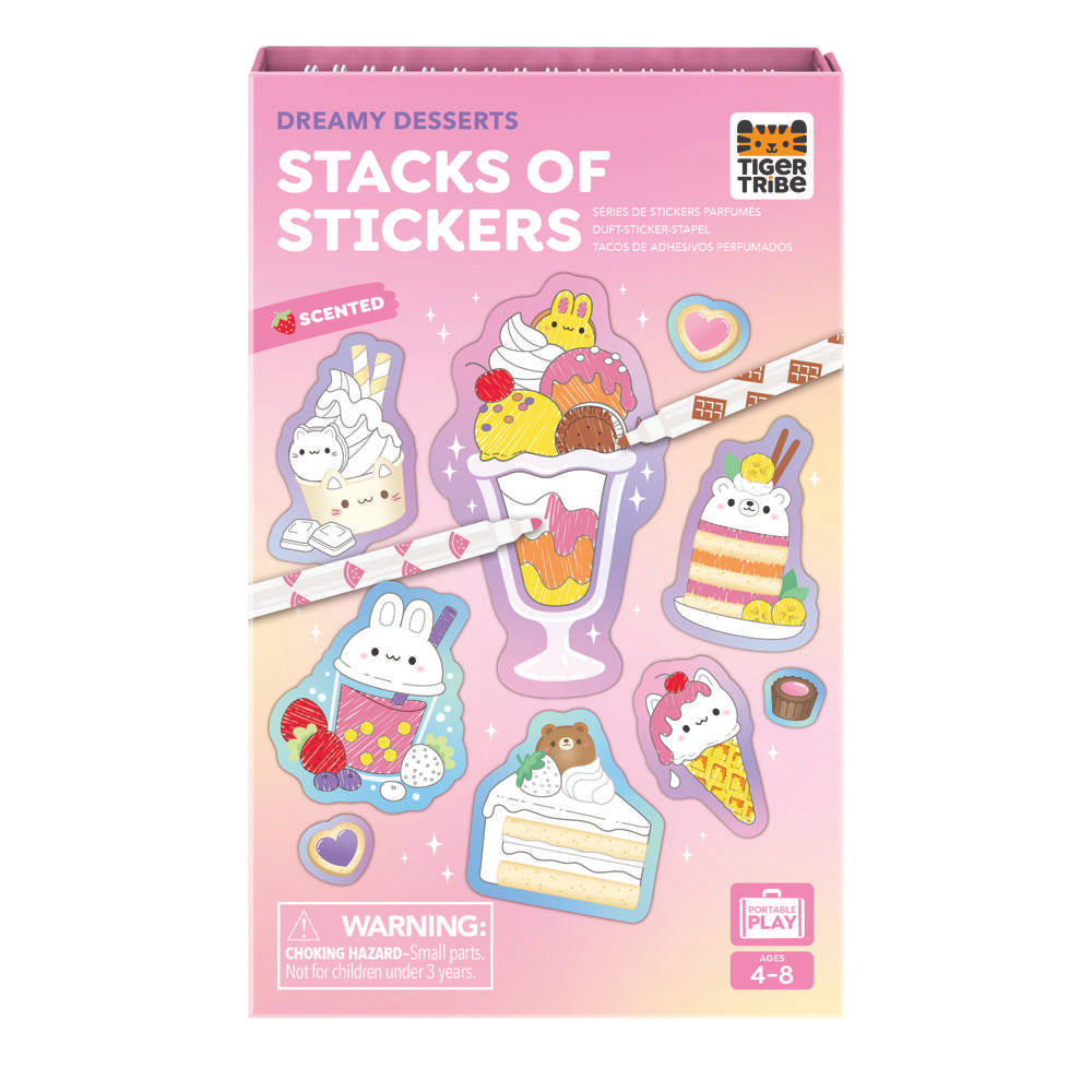 Tiger Tribe Scented Stacks of Stickers - Dreamy Desserts