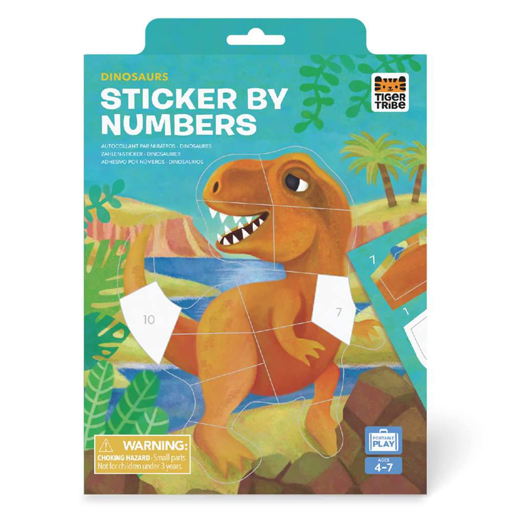 Sticker By Numbers - Dinosaurs