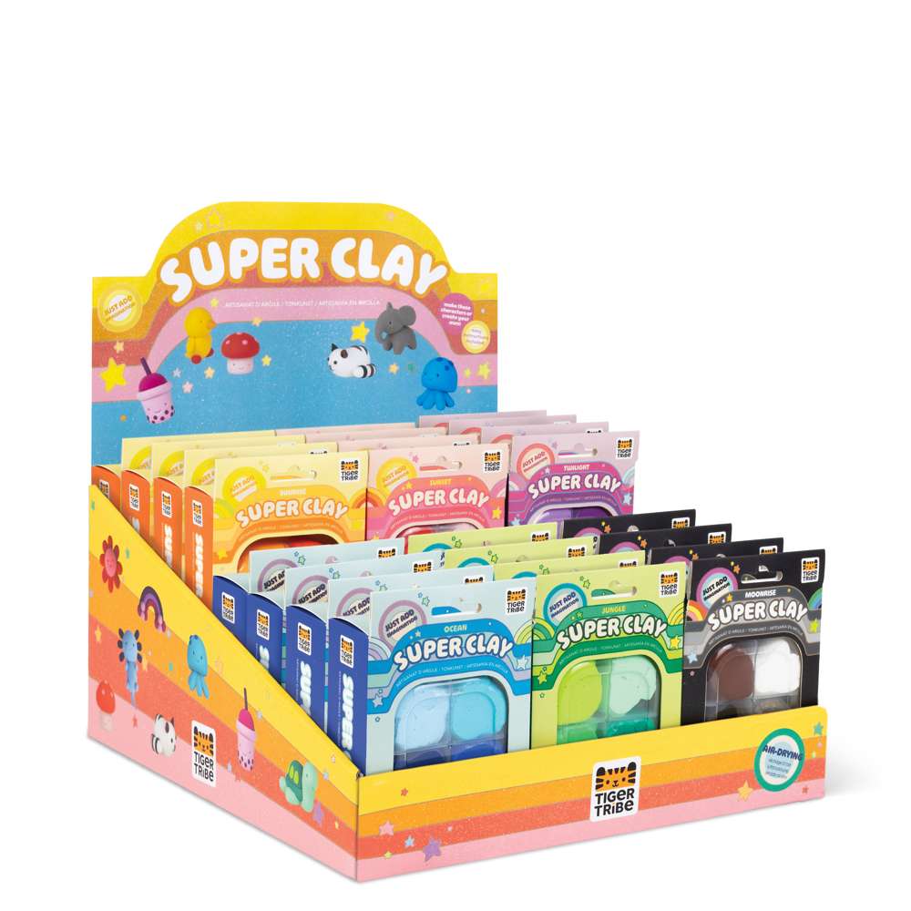 Super Clay Stationery CDU (24 pcs mixed)