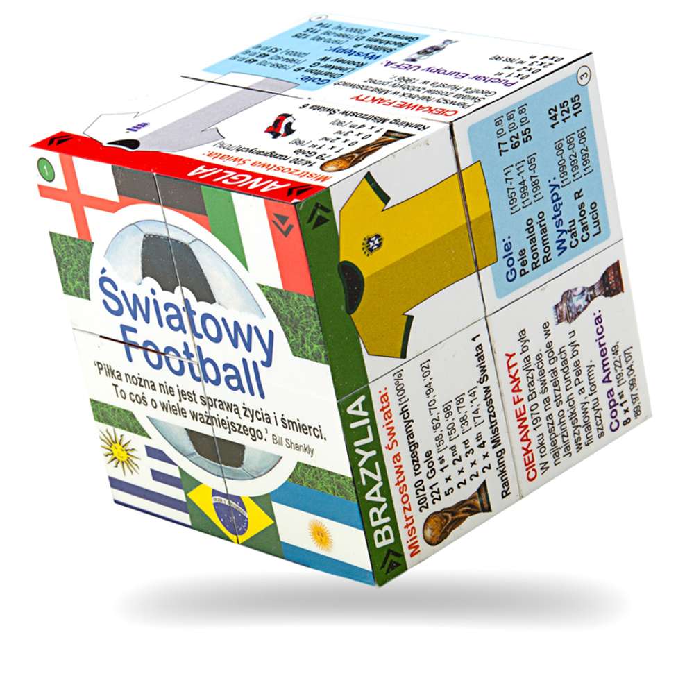 Polish World Football Top Teams and Statistics Cube Book