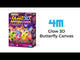 Kidzmaker - Glow 3D Butterfly Canvas