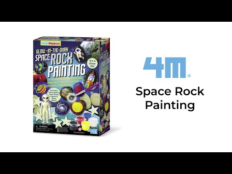 KidzMaker - Glow In The Dark - Space Rock Painting